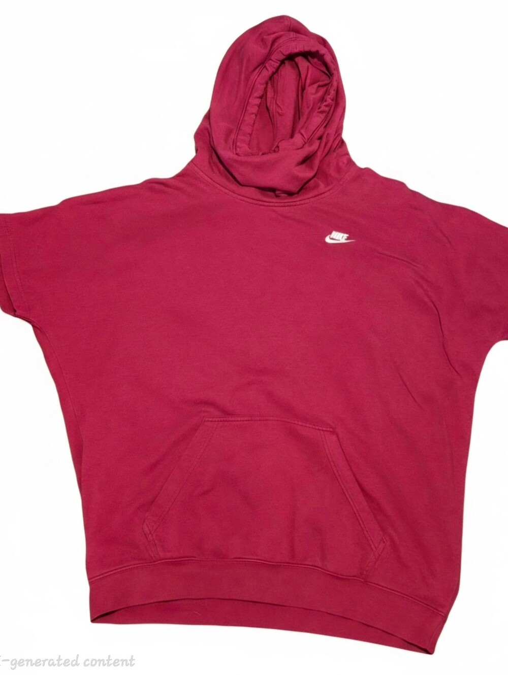 Nike Men's Short-Sleeve Hooded Pullover - Wine Red